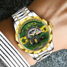 Load image into Gallery viewer, Nothing Runs Like A Deere - Personalized Men's Watch for Tractor Lovers Men's Watch PopCulturePrints