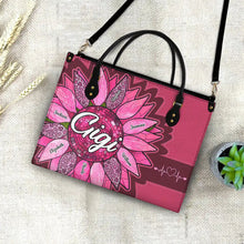 Load image into Gallery viewer, “Nana's Love Blooms Bright” - Personalized Leather Bag for Mom, Grandma, and Loved Ones Leather Bag PopCulturePrints