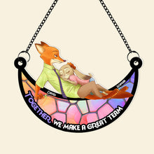 Load image into Gallery viewer, Personalized Together We Make a Great Team Acrylic Hanging Decor Suncatcher PopCulturePrints