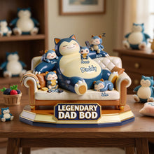 Load image into Gallery viewer, "Celebrate Legendary Dad Moments with Personalized Touch" - Legend Dad Acrylic Plaque, Custom Gift for Dads, Grandpas, and Father's Day Shaped Plaques PopCulturePrints