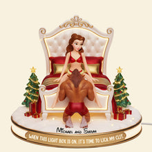 Load image into Gallery viewer, When This Light Box Is On, It's Time to Lick My Clit - Funny Couple Christmas Light Box Personalized Gift Light Box PopCulturePrints
