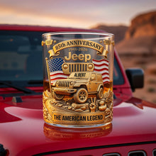 Load image into Gallery viewer, Celebrate Adventure with Our Custom Personalized Car Lover Glass - Perfect Gift for Jeep Enthusiasts! Glass PopCulturePrints