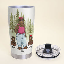 Load image into Gallery viewer, Custom Mama Bear Tumbler - Personalized Gift for Mother's Day Tumbler Cup PopCulturePrints