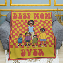 Load image into Gallery viewer, "BEST MOM EVER!" - Personalized Blanket for Mom, Special Gift for Mother's Day Blanket PopCulturePrints