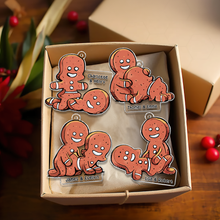 Load image into Gallery viewer, Personalized Naughty Gingerbread Couple Ornament | Christmas Humor | Valentine's Day Gifts Ornament PopCulturePrints