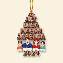 Load image into Gallery viewer, Personalized Family Sports Lover Christmas Ornament Ornament PopCulturePrints