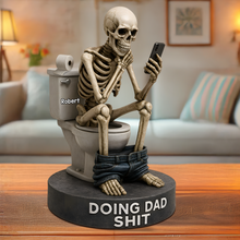 Load image into Gallery viewer, Doing Dad Shit - Personalized Acrylic Plaque for Dads, Grandpas, and Fathers Shaped Plaques PopCulturePrints