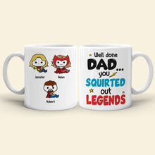 Load image into Gallery viewer, Personalized Superhero Dad Mug - Fun Coffee Gift Coffee Mug PopCulturePrints