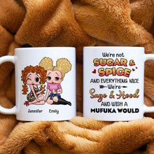 Load image into Gallery viewer, Personalized Best Friends Mug - We're Not Sugar & Spice Coffee Mug PopCulturePrints