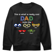 Load image into Gallery viewer, This is What a Really Cool Dad Looks Like - Personalized T-Shirt for Dads and Grandpas T-shirt PopCulturePrints