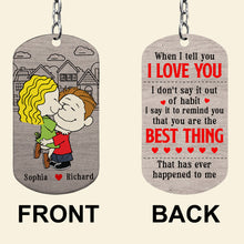 Load image into Gallery viewer, Personalized Couple Keychain - Love Reminder Gift Keychains PopCulturePrints