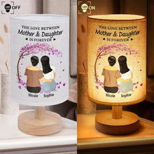 Load image into Gallery viewer, The Love Between Mother & Daughters Is Forever - Personalized Fabric Lamp - A Heartfelt Gift for Moms, Grandmas, and Daughters Fabric Lamp PopCulturePrints