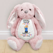 Load image into Gallery viewer, You're Doing A Great Job Mommy - Personalized Soft Toy Bunny - A Thoughtful Gift for Moms and Grandmas Soft Toy Bunny PopCulturePrints
