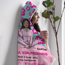 Load image into Gallery viewer, Personalized Wearable Blanket Hoodie for Couples - Perfect Gift for Girlfriends Blanket PopCulturePrints