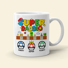 Load image into Gallery viewer, Super Dad Personalized Mug - Fun Gift for Father's Day Coffee Mug PopCulturePrints