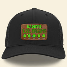 Load image into Gallery viewer, Custom Dad Hat with Leather Patch - Daddy's Lil Buds Caps PopCulturePrints