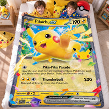 Load image into Gallery viewer, Celebrate Your 30th Anniversary with a Touch of Magic - Custom Creature Game Card Blanket - Perfect Gift for Fans of All Ages