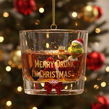 Load image into Gallery viewer, Merry Drunk I'm Christmas - Personalized Funny Christmas Ornament for Drinking Lovers Ornament PopCulturePrints