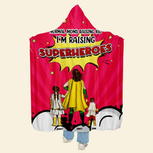 Load image into Gallery viewer, Personalized Supermom Wearable Blanket Hoodie - Mother's Day Gift Blanket PopCulturePrints