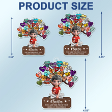 Load image into Gallery viewer, Mom, You Are The Piece That Holds Us Together - Personalized Acrylic Car Hanger Acrylic Car Hanger PopCulturePrints