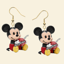 Load image into Gallery viewer, “Craft Your Style with Charm” - Personalized Cartoon Crochet Earrings - A Unique Gift for Crochet Lovers Earrings PopCulturePrints