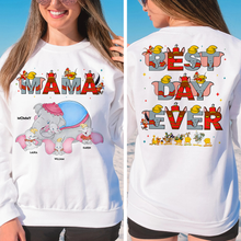 Load image into Gallery viewer, “Mama, Best Day Ever!” - Personalized Mom Shirt - Custom Gift for Mom and Grandma Shirts PopCulturePrints