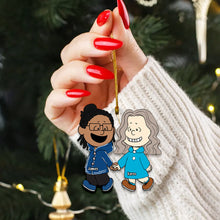 Load image into Gallery viewer, Love, Joy & Togetherness - Personalized Santa Claus Couple Ornament Ornament PopCulturePrints