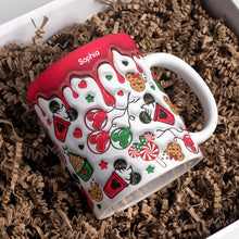 Load image into Gallery viewer, Custom Christmas Candy Lover Coffee Mug with Name Coffee Mug PopCulturePrints