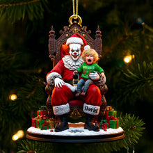 Load image into Gallery viewer, Horror Santa Custom Photo Ornament - Unique Personalized Christmas Gift for Friends, Family & Collectors Ornament PopCulturePrints