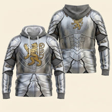 Load image into Gallery viewer, Unleash Your Inner Warrior - Royal Knight Armor Shirt - Personalized Gifts