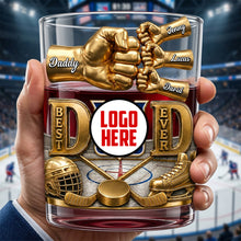 Load image into Gallery viewer, The Best Dad Ever Whiskey Glass - Personalized Gift for Father's Day Glass PopCulturePrints