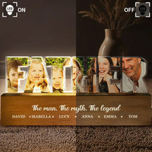 Load image into Gallery viewer, Thank You, Papa! Personalized Custom LED Light - Perfect Gift for Grandpa, Father's Day, Birthdays Custom Shaped LED Light PopCulturePrints