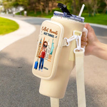 Load image into Gallery viewer, Travel Is My Therapy - Personalized Bottle Carrier Bag for Every Adventure Lover Bottle Carrier Bag PopCulturePrints