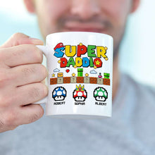 Load image into Gallery viewer, Super Dad Personalized Mug - Fun Gift for Father's Day Coffee Mug PopCulturePrints