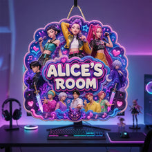 Load image into Gallery viewer, “Transform Your Space with Personalized Magic” - Crystal-style Stage Acrylic Sign - Custom Gift for Friends, Family & Fans Acrylic Sign PopCulturePrints