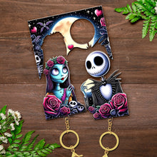 Load image into Gallery viewer, Personalized Halloween Couple Key Holder - Pop Culture Gifts | Valentine's Day Gifts Key Holder PopCulturePrints