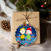 Load image into Gallery viewer, Custom Cartoon Couple Christmas Ornament - Personalized Holiday Gift for Valentine's Day Gifts Ornament PopCulturePrints