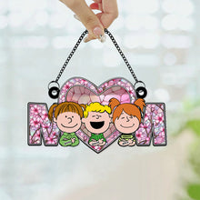 Load image into Gallery viewer, Personalized Suncatcher Ornament for Mom - Heartwarming Gift Ornament PopCulturePrints