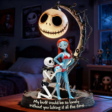 Load image into Gallery viewer, Acrylic Couple Plaque - "My butt would be so lonely without you licking it all the time" - Personalized Gift for Couples Light Box PopCulturePrints