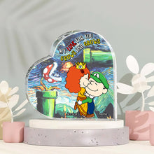 Load image into Gallery viewer, Personalized Heart Shaped Acrylic Plaque - My Love Grows Shaped Plaques PopCulturePrints