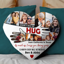 Load image into Gallery viewer, Personalized Heart-Shaped Hug Pillow for Couples Pillow PopCulturePrints