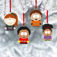 Load image into Gallery viewer, Custom Kids Ornament Set - Playful Characters Ornament PopCulturePrints