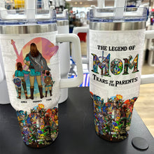 Load image into Gallery viewer, The Legend of Mom: Tears of the Parents - Personalized Tumbler for Adventure Game Lovers Tumbler Cup PopCulturePrints