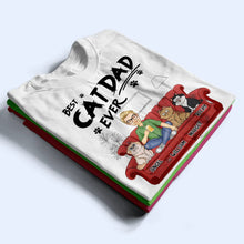Load image into Gallery viewer, Best Cat Dad Ever - Personalized T-Shirt T-shirt PopCulturePrints