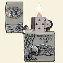 Load image into Gallery viewer, Honor Your Hero - Custom Police Station Logo Lighter - Personalized Gift for Law Enforcement Officers Lighter PopCulturePrints
