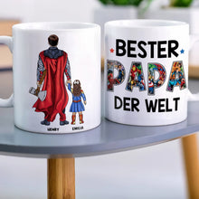 Load image into Gallery viewer, Personalized Hero Dad Mug - Best Dad in the World Father's Day Gift Coffee Mug PopCulturePrints