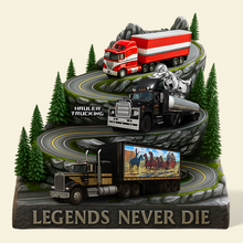 Load image into Gallery viewer, Legends Never Die – Classic Truck Movie Acrylic Plaque – Personalized Gifts for Truckers Shaped Plaques PopCulturePrints