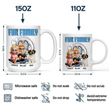 Load image into Gallery viewer, Celebrate Love and Fur: Personalized Couple & Pets Family Mug - Custom Gift for Animal Lovers Mug PopCulturePrints