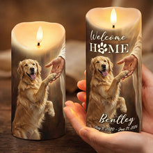 Load image into Gallery viewer, A Heartwarming Welcome Home - Custom Photo LED Candle for Dog Lovers Led Candle PopCulturePrints