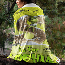 Load image into Gallery viewer, Personalized Movie Fan Wearable Blanket Hoodie - Grinch Style Blanket PopCulturePrints